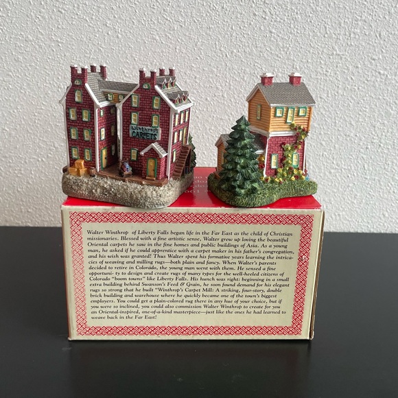 ⭐️SOLD⭐️Liberty Falls Miniatures Winthrop’s Warehouse and Carpet Mill Vintage - Picture 2 of 8